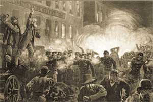 The Haymarket rally, 4 May 1886