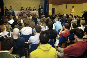 CAMPAIGN: Sinn Féin President Gerry Adams at the launch of NARC