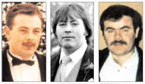 IRA Volunteers Tony Doris, Lawrence McNally and Pete Ryan