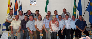 Pictured at the event in Whiterock are republican former POWs including some of the 1983 H-Block escapees and Briege Wright, sister of Volunteer Marie Wright, the former O/C of the republican prisoners  at Maghaberry Jail