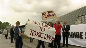 Sinn Féin’s Seán Crowe attended the protest at Rentokil in Ballymount