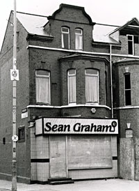 MASSACRE: Sean Graham’s bookmakers in Belfast where UFF men, including Joe Bratty, murdered five Catholics in 1992