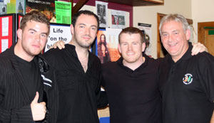 L-R  Kevin Keenan, Paul Kennedy, Kieron Magee, Bik McFarlane