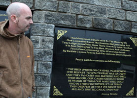 Michael Russell of the Remember Our Volunteers Committee