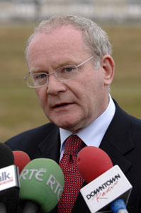 Joint First Minister Martin McGuinness