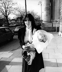 APPEAL: Eileen Flynn outside the Four Courts on the first day of her appeal in 1984