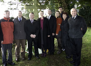 Pictured at the Manchester's Martyrs Commemoration councillors of West Cork Sinn Féin Noel Harrington, Cionnaith Ó Súilleabháin, Councillor John Desmond,  Toireasa Ferris, Sinn Féin Candidate for Ireland South in the up-