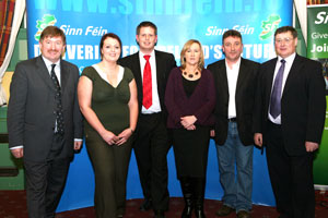 SELECTED: Sinn Féin candidates in County Louth, Cllr. Pearse McGeough, Edel Corrigan, Cllr. Tomás Sharkey, Cllr. Imelda Munster, Paddy McQuillan and Cllr. Jim Loughran