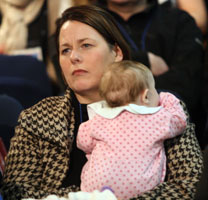 Michelle Gildernew and baby Aoise