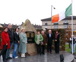 Local area committee of the Derry Republican Graves Association and the families of fallen IRA Volunteers from the greater Shantallow area at the Republican Monument on the Racecourse Road