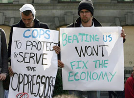 POLICE ALERT: Protesters take a stand