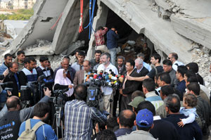 PLIGHT: Gerry Adams describes the international community’s response to the situation in Gaza and Palestine as ‘shameful’