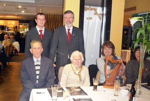 UNWAVERING: Barney Dempsey and Mary Samuels are honoured for their unstinting and lifelong support of the Republican Movement