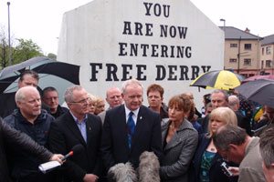 DETERMINED: Martin McGuinness says republicans will not be intimidated by so-called ‘dissidents’