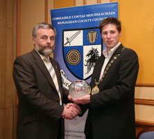 CIVIC RECEPTION: SIPTU President Jack O’Connor and Sinn Féin Mayor of Monaghan Matt Carthy