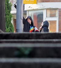RACIST HATRED: Youth gives Nazi salute on Lisburn Road