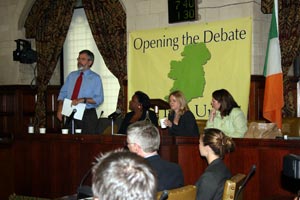 DEBATE: Gerry Adams lays out the case for Irish Unity