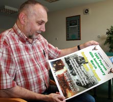 40th ANNIVERSARY: Seán Murray with a poster for the march and rally to commemorate the events of August 1969