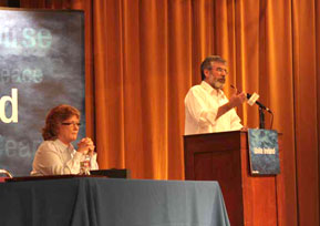 united Ireland: Rita O’Hare and Gerry Adams in San Francisco last month