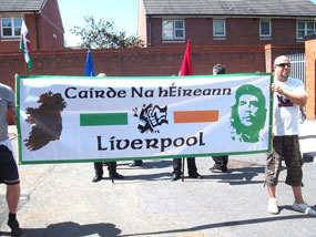 MASH FASCISM: Cairde na hÉireann (Liverpool) at the commemoration