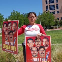 RELEASE CALL: Protests for the release of the Cuban Five