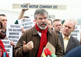 VISTEON: Gerry Adams believes former employees’ rights must be honoured