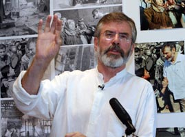 GERRY ADAMS: ‘In Gaza the civilian population has borne the brunt of the fatalities’