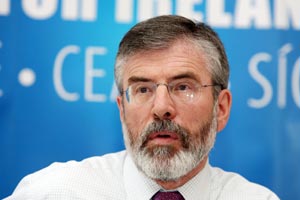 Sinn Féin President Gerry Adams