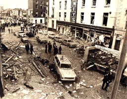 Talbot Street after the Dublin bombings