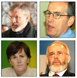Gerry Adams, Gerry Kelly, Caitríona Ruane and Francie Molloy