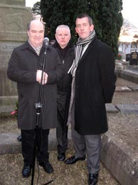 Pádraig Malone, Tom Collopy and Cllr Maurice Quinlivan