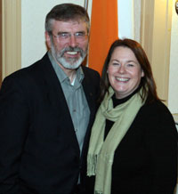 Gerry Adams and Michelle Gildernew