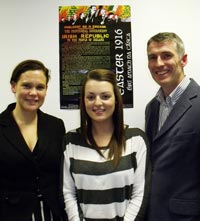 Mary Lou McDonald, Grace Lynch and Declan Kearney