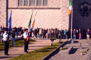 Eddie Collins lays a wreath at the republican plot in memory of Clonmult martyrs