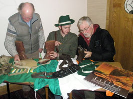 Members of the Tyrone Sinn Féin Commemoration Committee busily preparing for Easter. Sean Donnelly, Barry McNally and Stan Corrigan