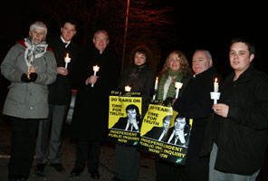 Sinn Féin representatives and John Finucane