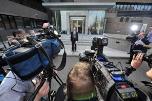 Alliance Party leader David Ford after he was elected as the first Justice Minister