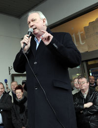 Jimmy Kelly, Irish Regional Secretary of Unite