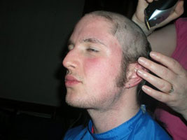 Cathal Donnelly gets ‘The Shinner Shave’