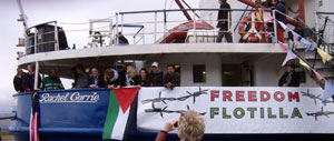 Freedom Flotilla: The MV Rachel Corrie about to set sail