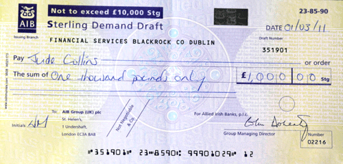 back-cheque
