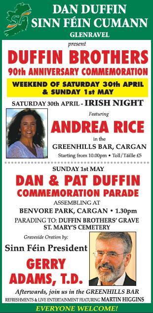 Duffin sf weekend glenravel