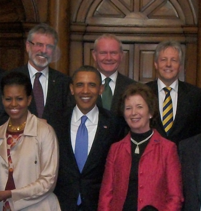 Obama group shot