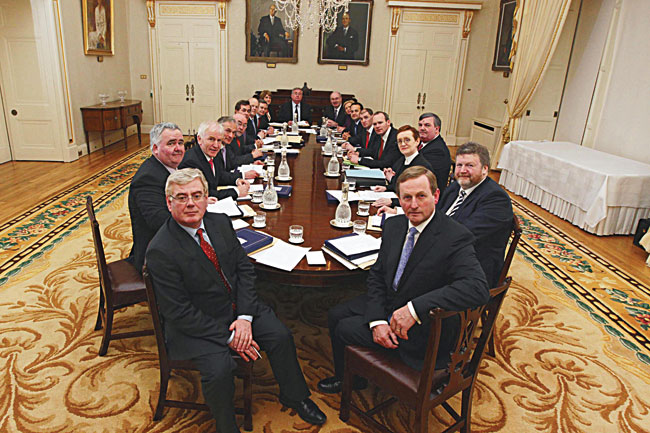 CABINET-big Fine Gael/Labour Cabinet